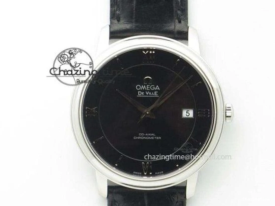 0329 Original De Ville Prestige Small Second TWF 1:1 Best Edition Gray Dial on Black Leather Strap MIYOTA 8036